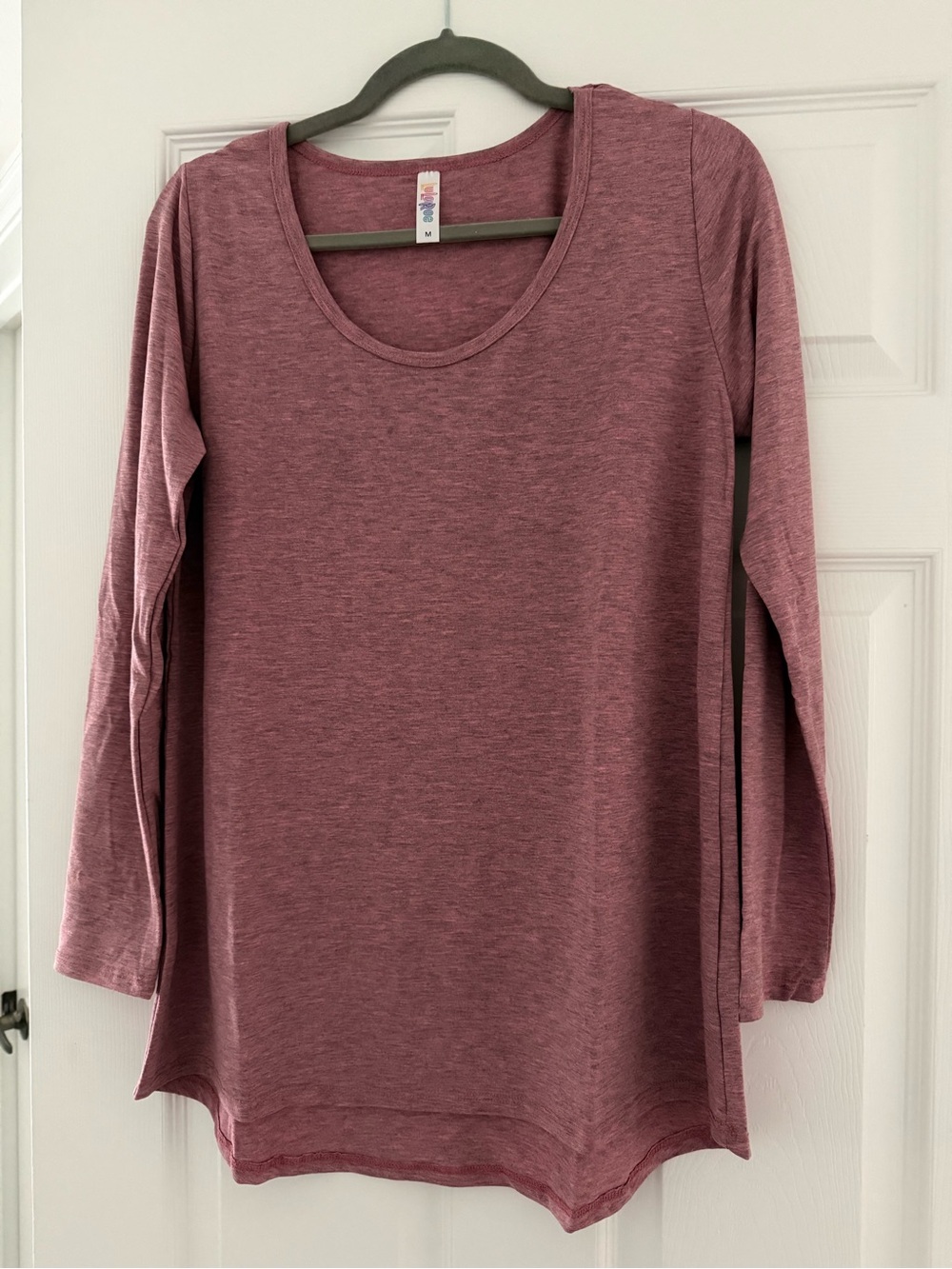 LuLaRoe Scoop Neck Long Sleeve Top - Dusty Mauve